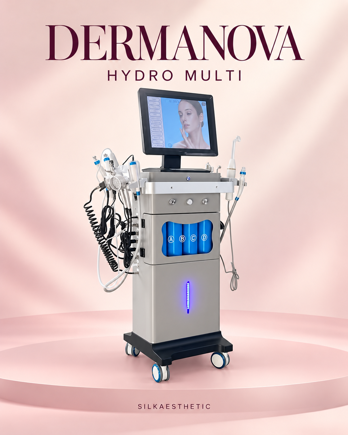 DERMANOVA HYDRO MULTI — მრავალფუნქციური სახის მოვლის სისტემა — პროდუქტის ილუსტრაცია