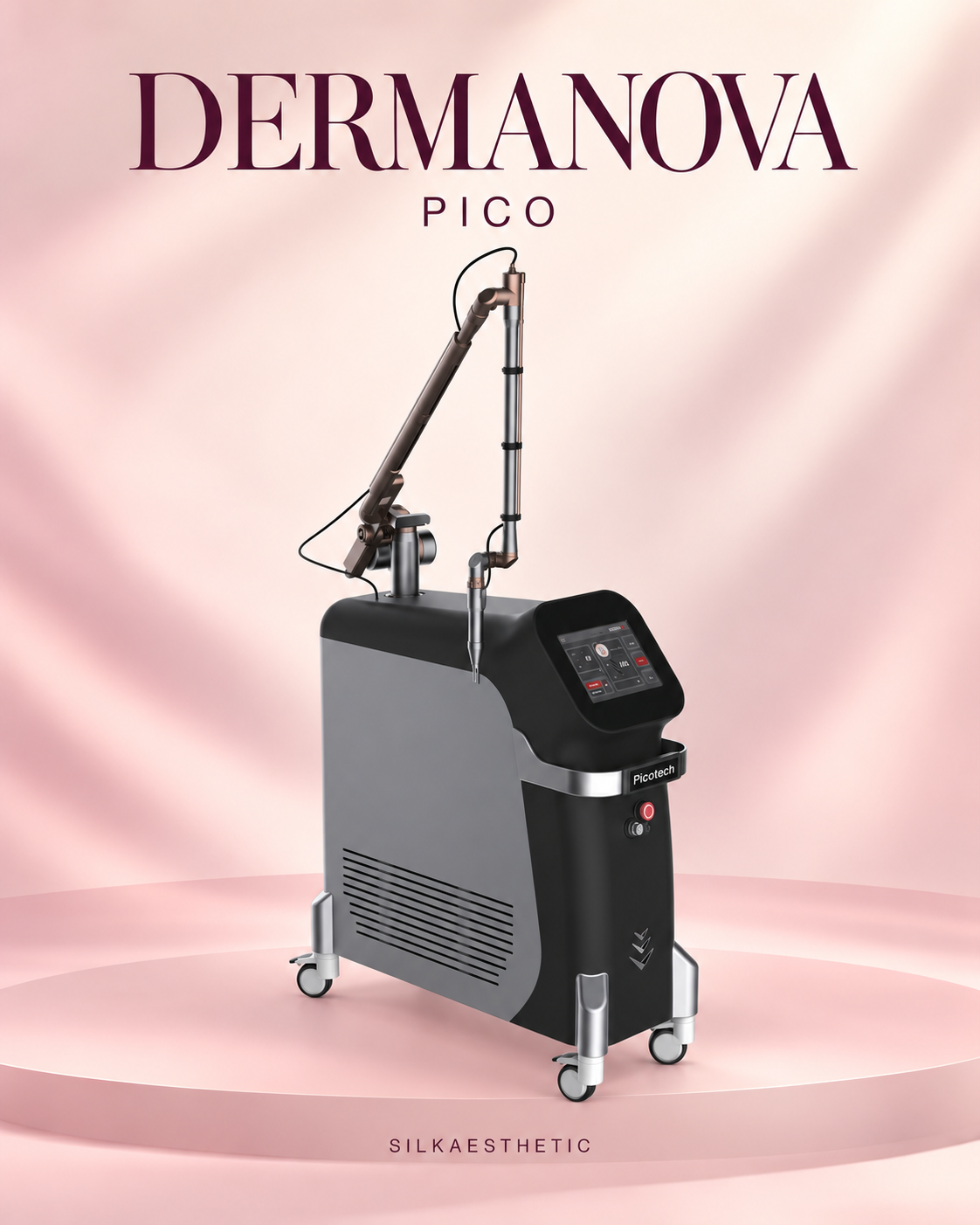 DERMANOVA — პიკოწამური ლაზერი, 2000 ps, არტიკულირებული მკლავი — კატალოგის კონფიგურაცია